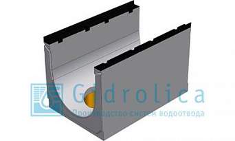 BGZ-S лоток для тяжелых нагрузок DN 500, № 20-0 с верт. водосливом, с чугунной насадкой, без уклон